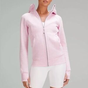 Lululemon Light Pink Scuba Full-Zip Hoodie